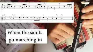 When the Saints go marching in 03#sopranorecorder #easy #learning #music #songs
