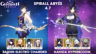 Yelan Raiden Electro Charged and Clorinde HyperBloom | Genshin Impact | New Spirall Abyss 4.7