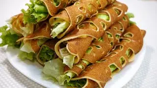 БЛИНЧИКИ В АЖУРЕ С ЛЕГКОЙ ЛЕТНЕЙ НАЧИНКОЙ!