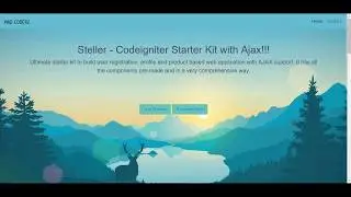 Steller   Codeigniter Starter Kit with Ajax
