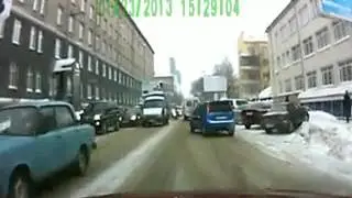 ДТП на видео регистратор 23.01.2013