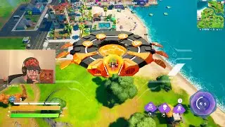 Surprising YOUTUBERS with a *CUSTOM* UFO in Fortnite!