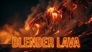 Blender Procedural Lava Fluid Simulation Cycles 
