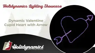 Dynamic Valentine Cupid Heart with Arrow 💘 | RGBWW Valentine Décor by Holidynamics