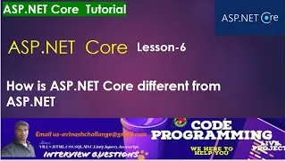 How is ASP.NET Core different from ASP.NET | ASP.NET Core Tutorial | Lesson 6