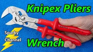 Knipex 1000V Insulated Pliers Wrench 86 07 250 SBA Review and Demonstration