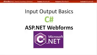 Input Output in ASP.NET Webforms