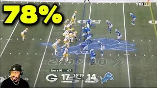 The Play That Boosted the Packers to a 78% Win Chance vs the Lions