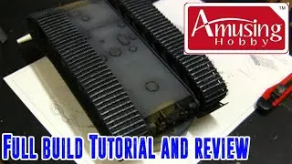1/35th scale Amusing Hobby Panzerkampfwagen VII Löwe workable track tutorial