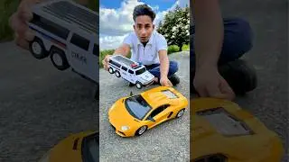 6 wheeler police Car And Rc Lamborghini Unboxing & testing🔥