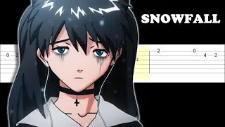 Oneheart, reidenshi - snowfall (Easy SLOW Guitar Tabs Tutorial)
