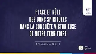 240310 JÉSUS, LES DONS SPIRITUELS ET NOUS | Pasteur D. LUNGU
