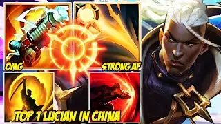 WILD RIFT CHINA TOP 1 LUCIAN  - HE DASHED THROUGH FIVE PEOPLE AND LIVED