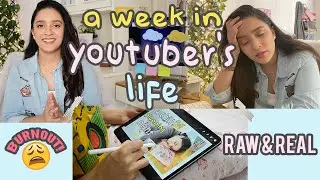 a busy work week in my life ✨a content creator's reality ☕dealing w/ burnout 😓Meghna Verghese
