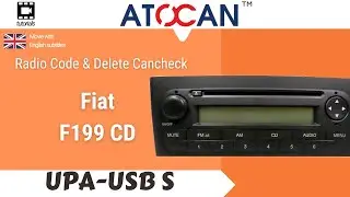 Fiat F199 CD - Read code and Delete Cancheck by UPA USB-S