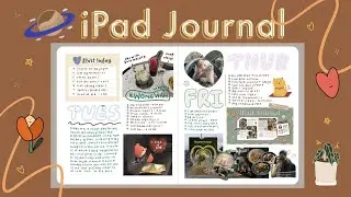 iPad Journal ASMR 🥴 | Digital Bullet Journal | iPad Air | GoodNotes5 | Free Template and Stickers