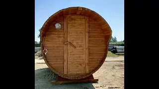 Баня-бочка 4м+ козырек.