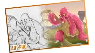 Turn a SKETCH into DIGITAL DRAWING ⭐ How to draw in Photoshop