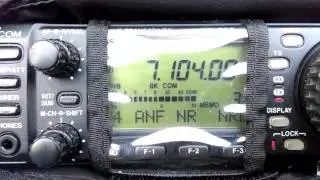 Радиовылазка в лес 20.02.2016.ICOM IC-703 PORTABLE