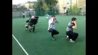 Разминка от центрового Юры!