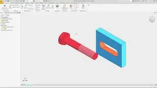 Inventor: Mate a bolt into the centre of a slot