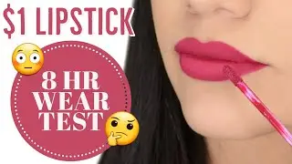 $1 LIPSTICK WEAR TEST |  Shopmissa AOA Studio Wonder Matte Liquid Lipstick