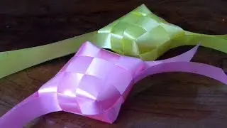 Cara Mudah Membuat Ketupat Dari Pita Jepang