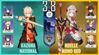 Kazuha National & Noelle Mono Geo - 3.8 Spiral Abyss Floor 12 9 star