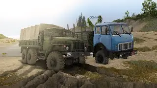 МАЗ 509 и УРАЛ 4320 в деле|Spintires|Вулкан