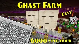 Ghast Farm 6,000+ Items Per Hour EXPANDABLE | Minecraft Farm Tutorial | BEDROCK MCPE XBOX PS SWITCH