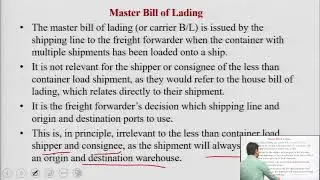 Shipping Documents & Terms Used in Shipping & Export Procedures