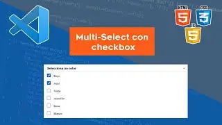 ✅ Multi-select con checkbox | HTML + CSS + JS | Paso a paso