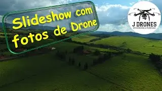 Drone Slideshow filme com fotos aéreas e músicas eletrônicas de fundo no canal J Drones