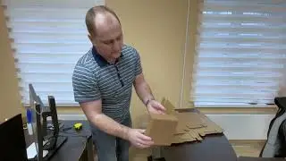 Как собирается самосборная коробка 150x150x55 мм