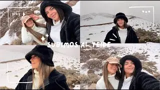 We climbed Mount Teide to see the snow ☃️