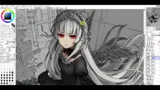 Speed paint - Suigintou Rozen Maiden