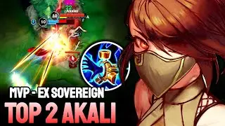WILD RIFT AKALI - TOP 2 KALI GAMEPLAY - EX SOVEREIGN RANKED