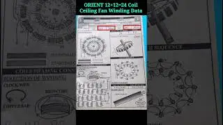 ORIENT 12+12=24 Coil Ceiling Fan Winding Data 