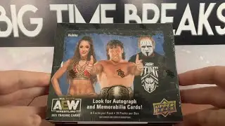 AEW 2021 Upper Deck Hobby Box Break!  - We Got a Hit!