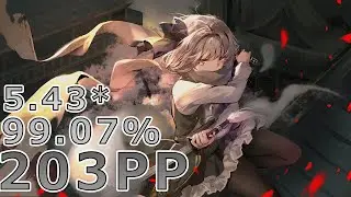 #osu! | 5.43⭐| Sacrifice - Meramipop | 99.07% FC 203PP