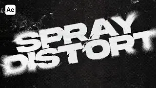 Easily CREATE this Amazing SPRAY DISTORT Effect in After Effects!