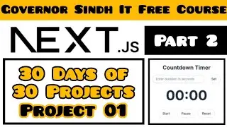Countdown Timer Project in Next.js | Next.js Tutorial for Beginners