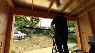 [the coolest shed - retro02] it comes together and the door gets fitted!