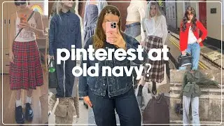 fall outfits + trends at Old Navy (fitting room try on + shopping)