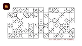Minimal Abstract Pattern | Adobe Illustrator