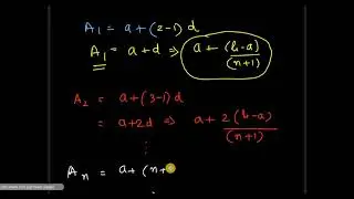 Insert "n" elements between two numbers such that the resulting sequence is in A.P.  || Class 11