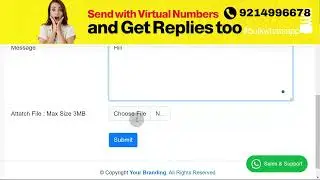WhatsApp Marketing Software - idigitalsms.biz by lotsofcode.in, use Virtual Numbers-get Replies ban❌