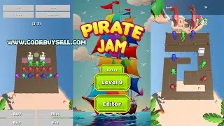 Free Giveaway - Pirate Jam with Level Editor - Unity Source Code | Reskin Project |