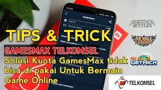 Cara Menggunaka KUOTA GAMESMAX TELKOMSEL Yang Gabisa di Pake MOBILE LEGENDS / AOV #GAMESMAX