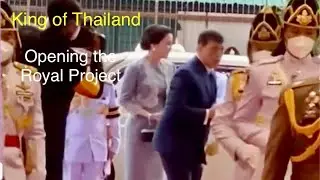 King of Thailand at Central World opening the Royal Project